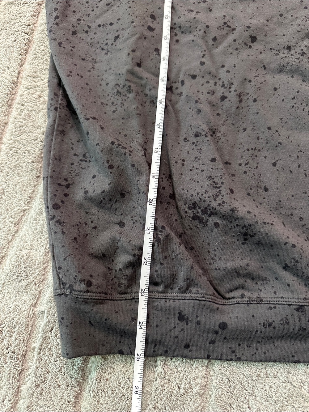 Athleta Women’s -Charcoal Black Speckled Crewneck Sweater - Picture 4 of 7